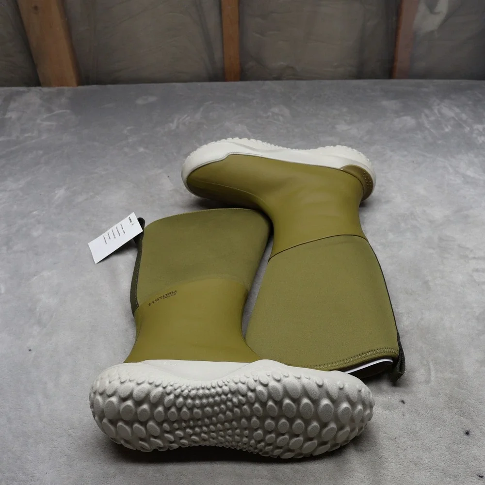 Under Armour Men 9 Deck Boots Green Mud Freak Waterproof Pull On Neoprene Tall